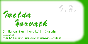 imelda horvath business card